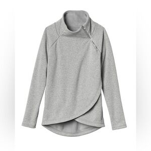 Athleta Cozy Karma Asym Pullover Faux Wrap Sweater